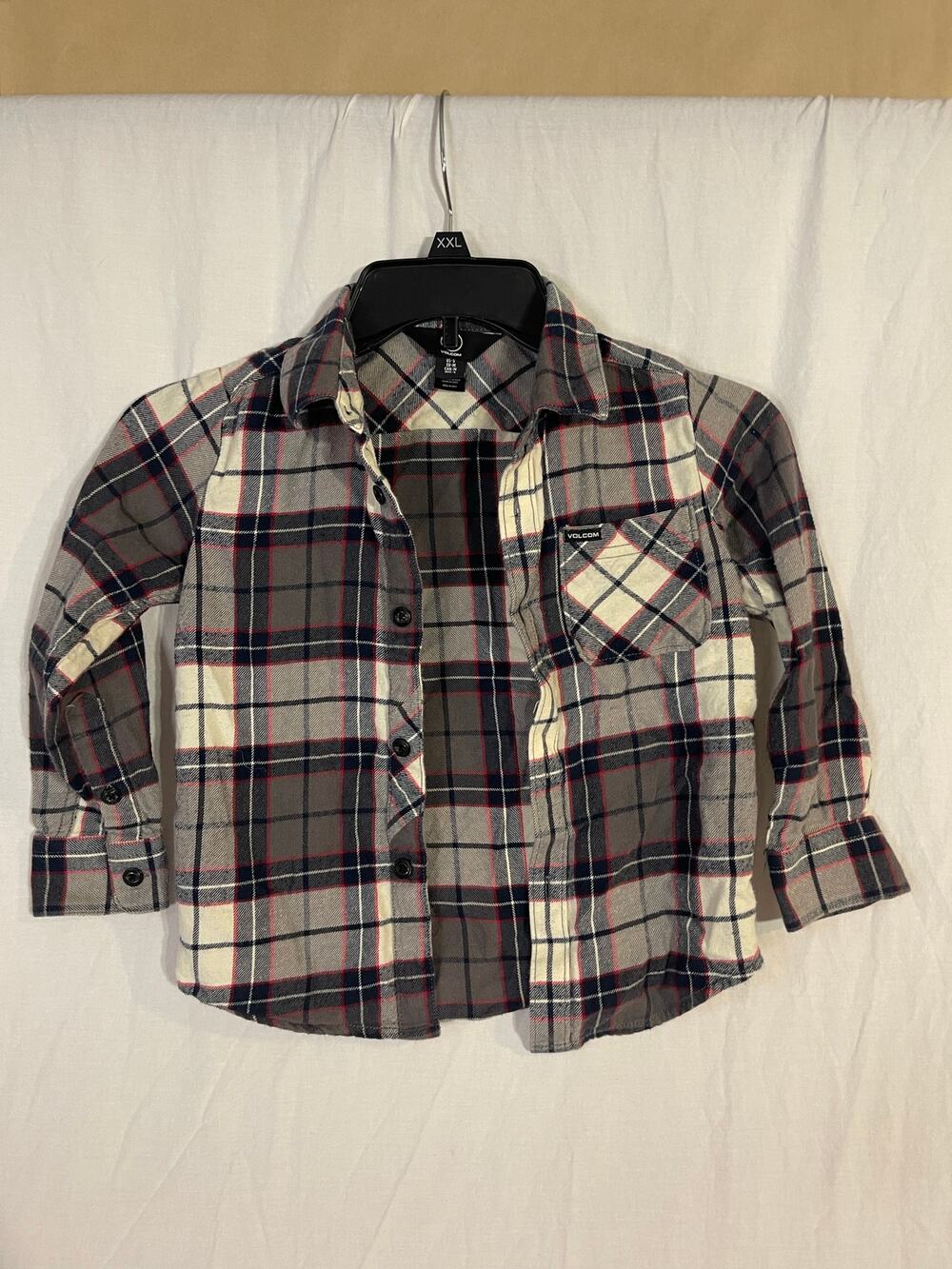 Volcom boys 5 plaid top